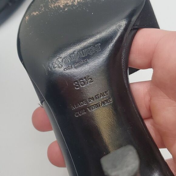 Yves Saint Laurent | Classic Leather Heeled Mules - Picture 7 of 9